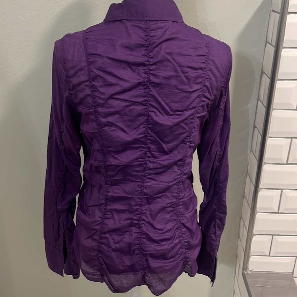 Express Rouched Button Down - Picture 3 of 4